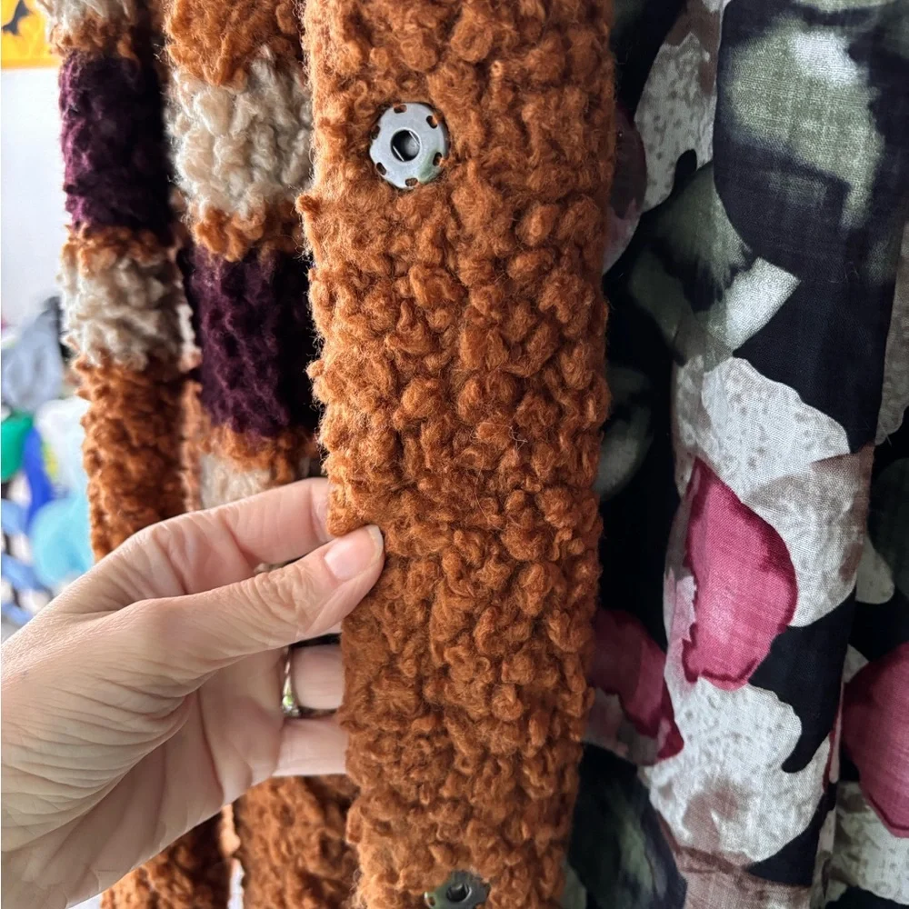Women's Brown Sherpa Coat BNCI small - Picture 6 of 8